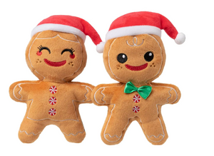 MR AND MRS GINGERBREAD - DOG TOY