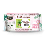 KIT CAT ANTIBACTERIAL WIPES FOR CATS - ALOE VERA