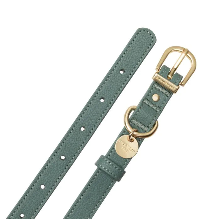 FUZZYARD LIFE ATELIER DOG COLLAR - MYRTLE GREEN