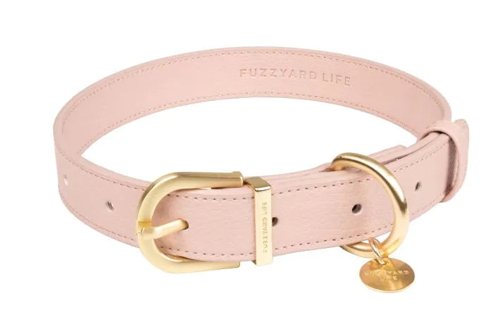 FUZZYARD LIFE ATELIER DOG COLLAR - SOFT BLUSH