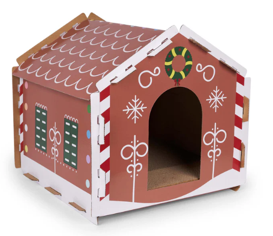 KAZOO CHRISTMAS CARDBOARD GINGERBREAD HOUSE