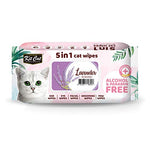 KIT CAT ANTIBACTERIAL WIPES FOR CATS - LAVENDER