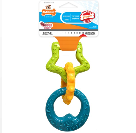 NYLABONE POWER PUPPY TEETHING RINGS