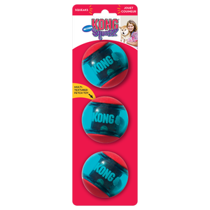 KONG ACTION SQUEEZZ BALLS 3PK