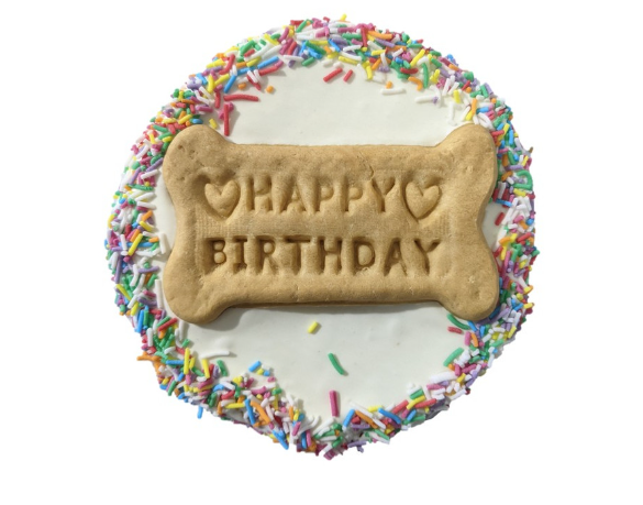 DOG BIRTHDAY CAKE COOKIE YOGHURT