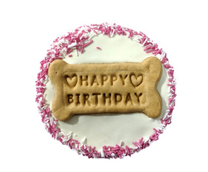 DOG BIRTHDAY CAKE COOKIE YOGHURT