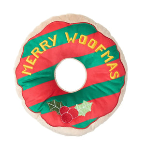 
            
                Load image into Gallery viewer, GIANT MERRY WOOFMAS DONUT - DOG TOY
            
        