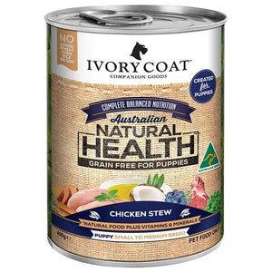 IVORY COAT WET PUPPY FOOD CHICKEN STEW - 400G