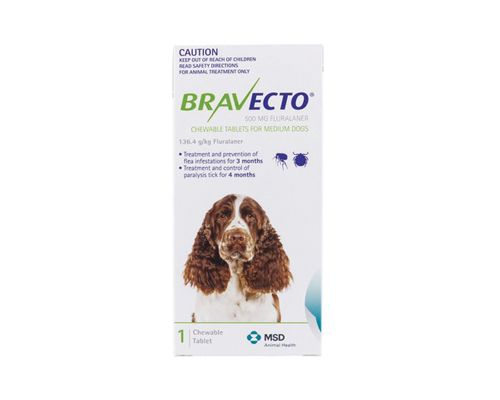 BRAVECTO CHEWABLE TABLET FOR DOGS 10-20KG