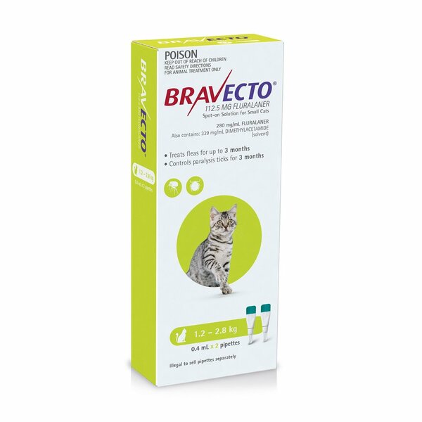 BRAVECTO FOR CATS 1.2-2.8KG