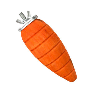 SMALL ANIMAL CARROT WOOD CHEW