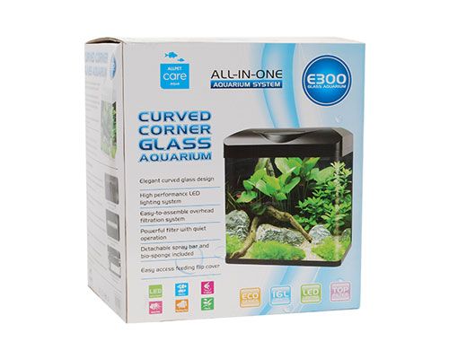 CURVED CORNER GLASS AQUARIUM