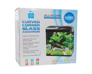 CURVED CORNER GLASS AQUARIUM