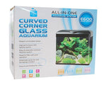 CURVED CORNER GLASS AQUARIUM