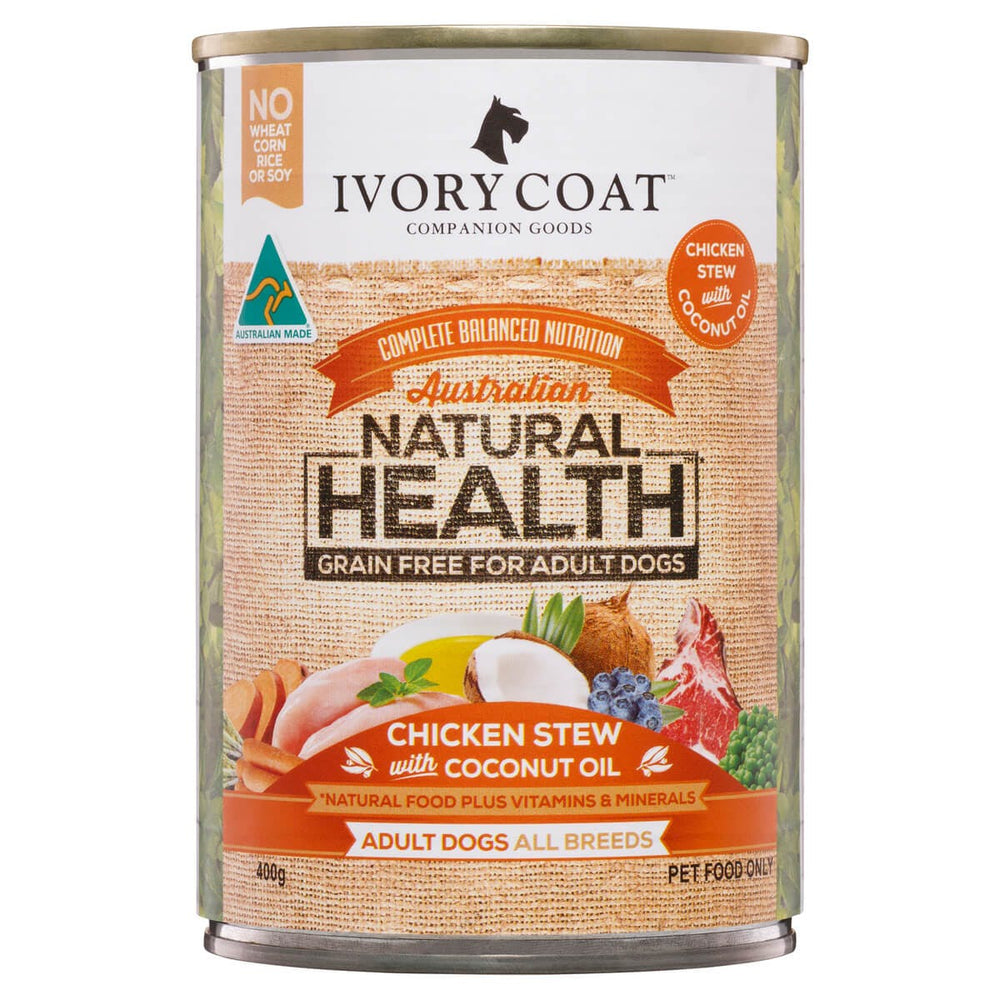 IVORY COAT WET DOG FOOD CHICKEN STEW - 400G