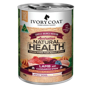IVORY COAT WET DOG FOOD LAMB & KANGAROO - 400G