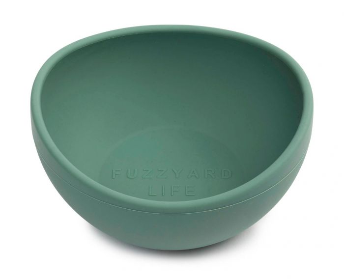 FUZZYARD LIFE SILICONE DOG BOWL - MYRTLE GREEN