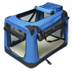 SOFT COLLAPSIBLE PET CARRIER - BLUE