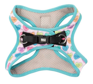FUZZYARD STEP IN HARNESS - CANDY HEARTS